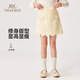 YEEHOO children's clothes, girls' skirts, spring fashion ladies' small fragrant skirts, spring clothes, new elegant medium and large children's clothes, fragrant yellow 170