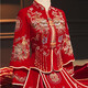 Baolian xiuhe boda boda boda 2024 boda otoño e invierno novia femenina vestida de boda china tostada de boda ropa de boda jeffrey ropa para hombres #velvet [bordado con llevado] (pareja de pareja s