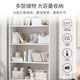 Xinyouliangjia bookshelf floor-standing simple bookcase multi-layer storage rack living room bedroom storage storage cabinet S047 with door white
