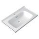 Semi-eingebettetes Taichung-Becken Einzugswaschbecken Arbeitsplatte integrierter Keramikschrank Becken Waschbecken Waschbecken 47 breite Zhijie-Glasur 12147 Wasser senden