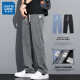 
Jeanswest Lycel Tennis casual pants men's loose straight 2025 new summer thin wide-leg ice silk pants YMO-1048 blue [Tiansi thin] M 90-115Jin [Jin equals 0.5 kg]