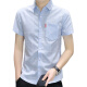 
VANCL2025 new ice silk short-sleeved shirt men's summer thin pocket shirt Korean casual plaid top 854 khaki 2XL 134-147Jin [Jin equals 0.5 kg]