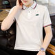 Katile Crocodile Polo Рубашка мужская мужская летняя летняя новая стиль в новом стиле и молодежь модная свободная лацкальная поло 6636 Black XL (125-140Jin [Jin равен 0,5 кг])
