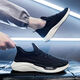 Summer casual mesh shoes men's running shoes men's shoes mesh running shoes breathable running casual shoes durable work shoes YT-1 black 41