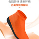 ZULY Japanese Rain Shoe Cover Waterproof Anti-Slip Shoe Cover Wear-resistant Thickened Rain Boots Wear-resistant Latex Rain Shoes Must-have for rainy days [Shanye Orange] 1 pair of waterproof storage bags L (suitable for 38-40)
