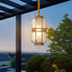 Opp Lighting (OPPLE) All Copper Outdoor Courtyard Chandelier Villa Hallway Corridor Waterproof Lighting Balcony Lighting Pavilion Lighting Sunroom Lighting 695A Model/Diameter 21*High 33cm All Copper + Glass