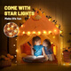 Jie Yintong Secret Base Tent Game House Small Castle Castle Princess House Toys Sleeping House Mosquito Net Net Pink Tent [pole PVC] Tienda + luces de colores + Nubes + Mariposas