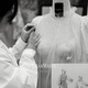 DEARWHITE亲爱的白《非烟》蕾丝轻婚纱裙新娘订婚礼服白色连衣裙小白裙子女 长裙丨现货 S