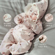 Bali Pig NOUVEAU-BANN BÉBÉ COMPRIS PRINTEMPS ET AUTOM FULLE LOUNE Coton pur bébé Boy Harem Four Seasons Ins Style Girl Jumpsuit Sea Elf [Envoyer HairBand] 80cm