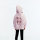 Little MO&Co. Children's clothing autumn new style girls versatile long-sleeved hooded jacket boys jacket children lotus root pink 2 140 140/68