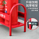 Qilu Anran thickened red fire extinguisher fixed bracket shelf fire equipment shelf bracket fixed rack fire extinguisher base storage rack 4/5/8kg fire extinguisher bracket shelf 4/5kg universal fire extinguisher bracket - can hold two 0.5mm thick