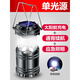 JCZS Brande allemande extérieure Multifinection Solar Camping Lights Ultra-Long Battery Life d'éclairage d'urgence Éclairage Camping Tent Horse Lantern [9900W Général Bright - Black Single Light Source] Sun