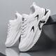 Changxiang Huili men's shoes 2025 summer men's trendy teenagers sports and casual versatile thick sole heightened little white dad shoes men RF-869 white 42