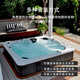 Wen Yijia Custom Surfen und Whirlpool intelligente konstante Temperatur Heizungsvilla Große Badewanne im Freien Home Spring Pool WS-691 2350*2350*900 mm 2,2 m