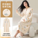 Fhhuabd New Nightgown con almohadilla de cofre NUEVA primavera y otoño Summer Summer Ropa de confinamiento de manga larga para mujeres embarazadas después del parto y la lactancia posparto y el pijama de embarazo MNQ13062#RR 2XL [sugerido 140-160Jin [Jin equivale a 0.5 kg]]]