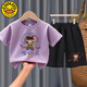 G.Duck Kids Little Yellow Yellow Duck Lummer's Commit's Pure Cotton New Style Мужчины и женские детские малышки Nezha с короткими рукавами.