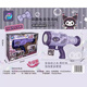 Große Hand hält kleine Hand Sanrio Bubble Machine Elektrische Bazooka Bubble Gun Kulomi Erdbeerbär 10-Loch-Blasenpistole Spielzeug 6227 Erdbeerbär