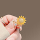 Wanmu sun brooch, cute Japanese style neckline, exquisite Korean corsage, anti-exposure sunflower pin, sun flower