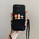 Lingliu suitable for vivos30pro mobile phone case oblique strap s19 portable 20 simple coin wallet s18pro bracket s17 light luxury printed butterfly 16Pro creative 15/12 brown master dog card case + lanyard vivo s16