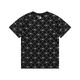 Mlbny Korean Mib Couple Impression complète Diamond Presbytérien T-shirt à manches courtes hommes et femmes Loose Ny Yankees Top Tend à manches mi-manche DT-9923 KAKI S