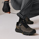 VAUDE quick-drying pants for men's outdoor business casual pants soft anti-wrinkle moisture-absorbing and sweating light and breathable hiking straight trousers Berg gray-701 [New style] L