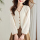 S.SOFEA Camisa francesa coreana 2025 Camisa de manga larga suelta y de moda 1049# caqui L Recomendado 110-125Jin [Jin equivale a 0.5 kg]