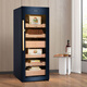 Vinocave cigar cabinet constant temperature and humidity household precision bionic climate ammonia removal fingerprint lock smart frequency conversion office cigar humidor V5 about 1500 pieces