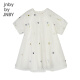 
jnby by JNBY new Jiangnan cloth children's clothing oversizeA short-sleeved dress 25 summer girls 1P4G12240 199/white background colorful pattern random pattern 120 cm