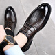 SUSTYLE International Light Luxury Brand Summer Real Cowhide Men's Anti-Slip and Wear-resistant 2024 New Hollow Cold Leather Shoes High-end All Cowhide Black 13701 41 Leather Shoes Standard Size