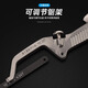 鰰Fukuoka Tools Japanese-style mini hacksaw stand hand saw multi-functional cutting metal small hacksaw bow hand saw metal