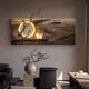 Pupanfeng living room decoration painting retro feeling sofa background wall hanging painting simple atmosphere tea room mural light B style - dead wood spring 12048c remote control lamp painting power bank + warm light