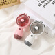 Six-legged ants creative cute cartoon handheld small fan USB charging large wind power mobile phone stand desktop children student fan HD6626-Dark brown factory/// Cross-border