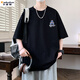 Kaduton 2025 Neues Sommer-Kurzärmer-T-Shirt für Jungen und Teenager Junior High School-Schüler Baumwoll halbärmelte große Kinder Lose Top Jttz-W733 White 2xL 130 bis 145jin [Jin gleich 0,5 kg]
