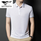 Sieben Wolves Offizielles Flaggschiff Sommer mittleren Alters mit dem atmungsaktiven T-Shirt Casual Polo-Hemd kurzärmelig.