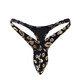 
Men's self-picking underwear Sexy and interesting men's underwear Self-picking lace U convex pocket bag Large space Men's thong Lightning gold Men's self-picking underwear 1 pair One size (65-95CM waist circumference)