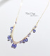 Youshu December birthstone gift natural tanzanite 14K gold-filled niche elegant double-layer non-fading necklace necklace customized picture color one