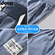 Jeep Spirit Jeep Tennis Herrenhosen losen gerader Sommer leicht und dünn 2025 Eis Seiden Sport elastischer Taille Wide Legs Casual Hosen Männer 1048-Licht Blue M (empfohlenes Gewicht 90-115 Jin [Jin gleich 0,5 kg])