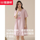 恒源祥2025年新款睡裙女款夏季纯.棉短袖少女学生睡衣夏天透气薄款 15616 M 160 (90-110斤)