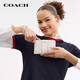 
CoaCH [Direct Supply of Brand] Women's Classic Logo Striped Pattern Corner Zipper Wrist Bag White CW854IMXU5
