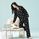 Yalu [Xinjiang algodón] Pajamas de primavera para mujeres 96% de algodón Polka de manga larga Dog 25 años Conjunto de ropa para el hogar New Women's 3E3294 [7a Xinjiang algodón] M: Peso recomendado 80-100 Jin [Jin equivale a 0.5 kg]