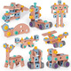 JIAYE Toolbox Toy's Toys 3 à 6 ans Vis à vis Couteau Assemblage de couteau Réparation Boy Disassement et assemblez Baby Girl Electric Drill Drif Diy Set 144pcs [Bleu] avec Toolbox