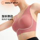 MOLY VIVI small free and stable sports bra for women running shock-proof yoga vest gathering high-intensity fitness underwear Mysterious Black S