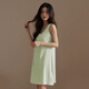 浪莎2025新款带胸垫睡裙女纯欲风可外穿家居服无袖防凸点夏天背心睡衣 黑色背心裙11980 2XL （适合140-160斤）