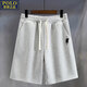 POLO SPORT American Ralph Lauren summer thin youth elastic loose shorts elastic band three-quarter pants casual pants men 777-shorts-Q1 light gray L recommended 110-130Jin Jin equals 0.5 kg