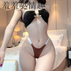 Internet celebrity sexy underwear, thin straps, high-waisted thong, pure desire swimsuit, leggings, sexy hot bikini hotties, black underwear