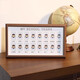 Oliven Campus Zeit Fotorahmen Kinderwachstumsaufzeichnungen Baby Memorial 1 Zoll Dokument Foto Album Fotobuch Tabelle Solid Wood Rekord kleiner Klasse Mädchen und Jungen - Square 18 Walnussfarbe