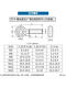 XMSJ Jingong Edelstahl Industrieprodukt Live Bolt Hebeling Ring Nuss Set M12801 Teile