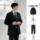 Lieyan suit complete set for male teenagers, high school students, college students, male graduation defense, interview, adult ceremony, club set, five pieces, belt + suit + short-sleeved shirt + tie + trousers 2XL. Follow the store for priority delivery