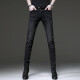 
Seven Wolves 2025 high-end spring new black jeans for men Korean style ripped small feet pants trendy casual trousers 1049 gray 28