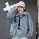 Jewish women's clothing 2025 spring new style, women's small slim and versatile lapel denim jacket N8 dark blue 8530 M 160/84A